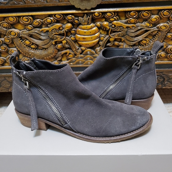 Anthropologie Shoes - Dolce Vita Vesa Gray Suede Ankle Boot sz 8.5